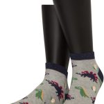меланжевые носки с динозаврами